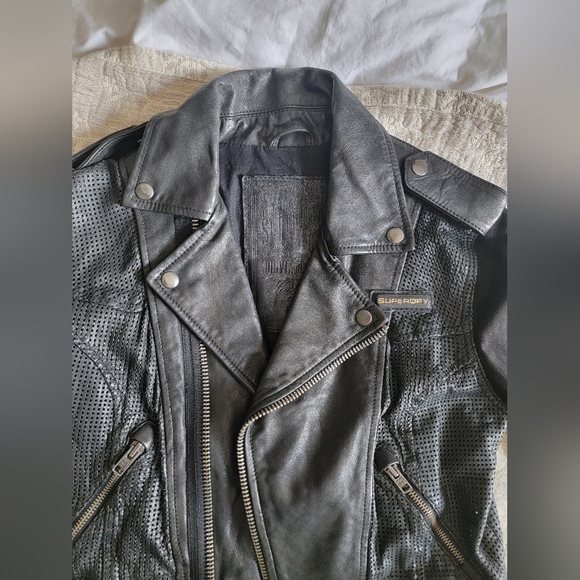 Leather Motorcycle Jacket - Picture 2 of 11